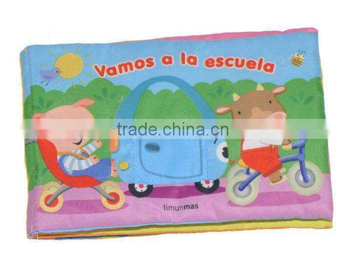 Plush Educational Soft Cloth Book, Baby toys