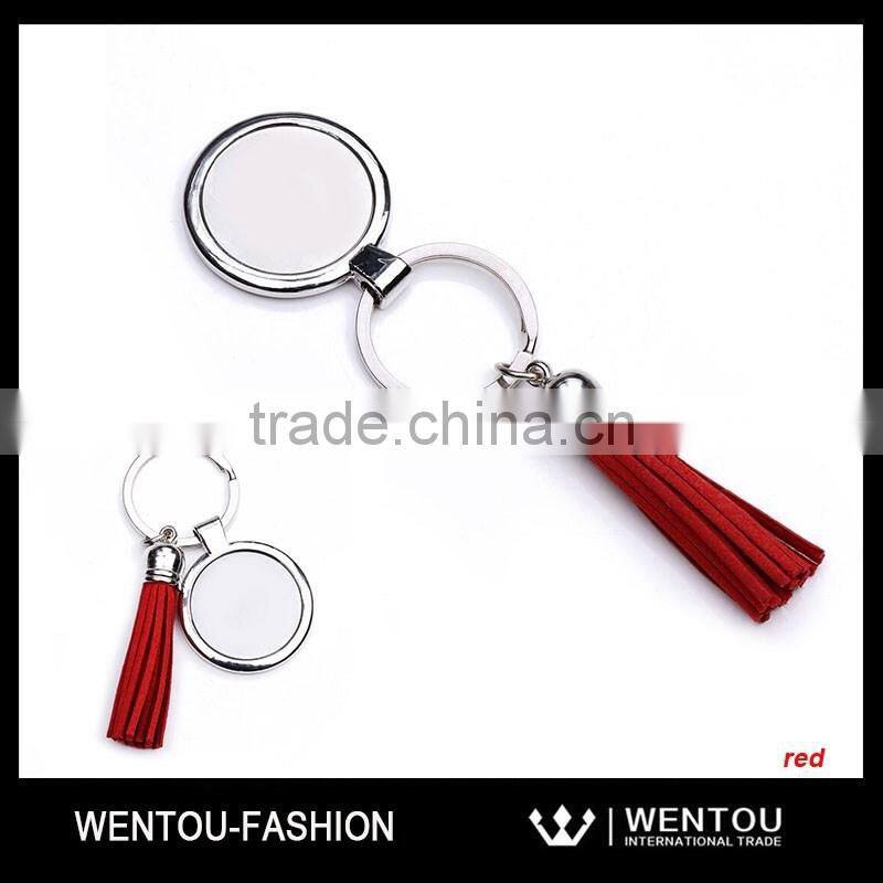 Wholesale Monogrammed Tassel Keychain Keyfob