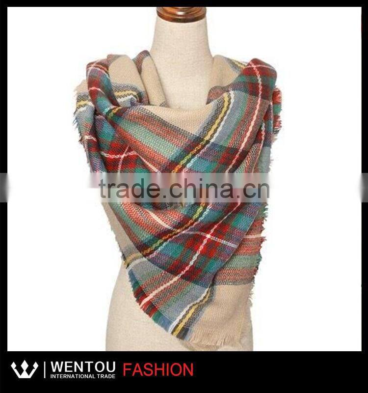 Wholesale HOT SALE Plaid Scarf