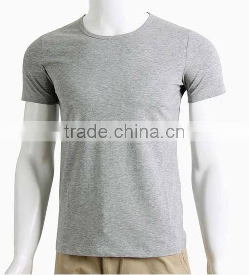 Quality OEM Men's bulk blank bamboo/cotton t shirt r0315
