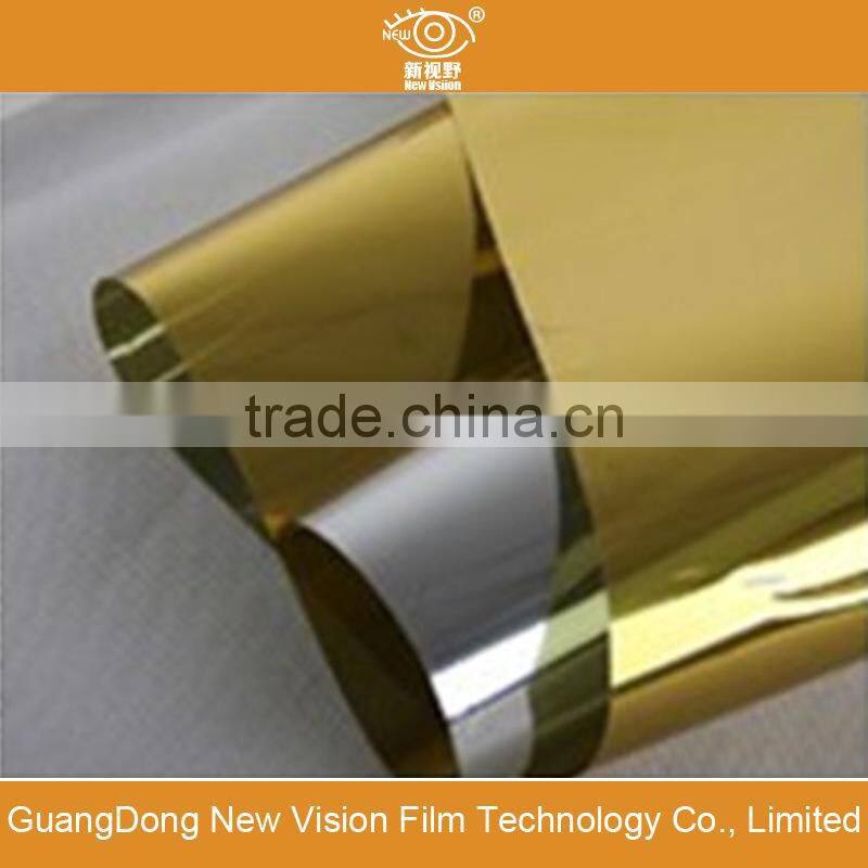 1.52x30m house tinted silver gold green blue building film