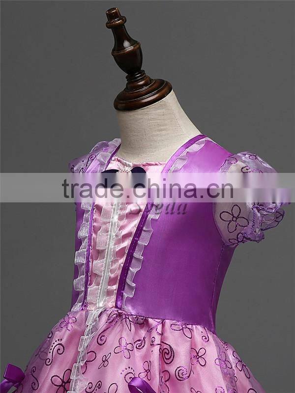 Wholesale Children's clothing Grimm's Fairy Tales Rapunzel Princess Dress Party Girls dress Fashion dress