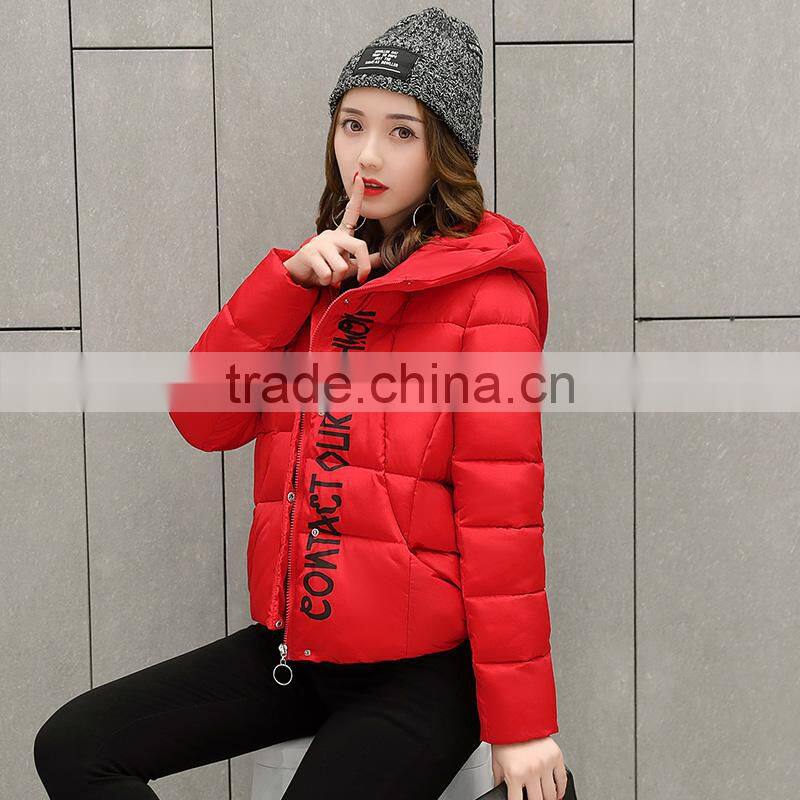Female 2017 New Women's Winter Jacket Cotton Jacket Slim Parkas Ladies Coats