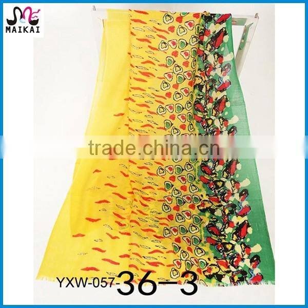 Wholesale new design lady's fashion wool pashmina scarf and shawl 2016