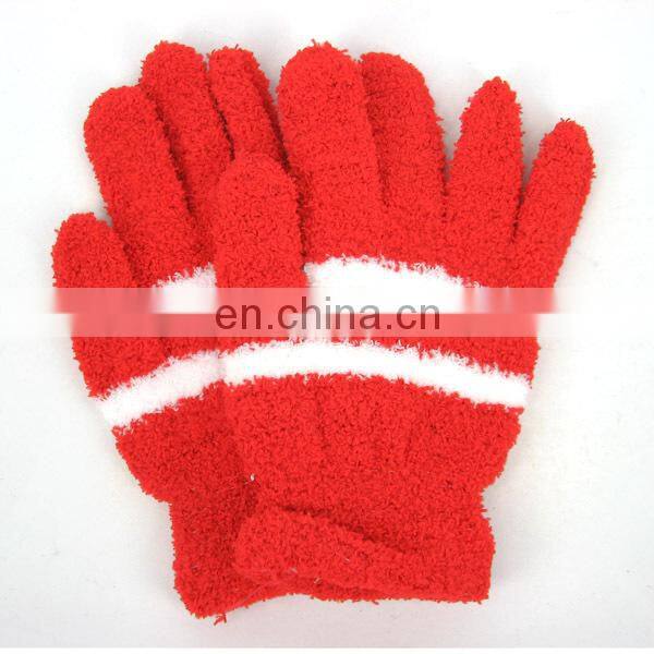 fashional pretty super soft warm popular elegant solid microfiber glove