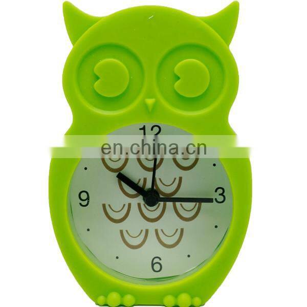 New unbreakable animal silicone table clock