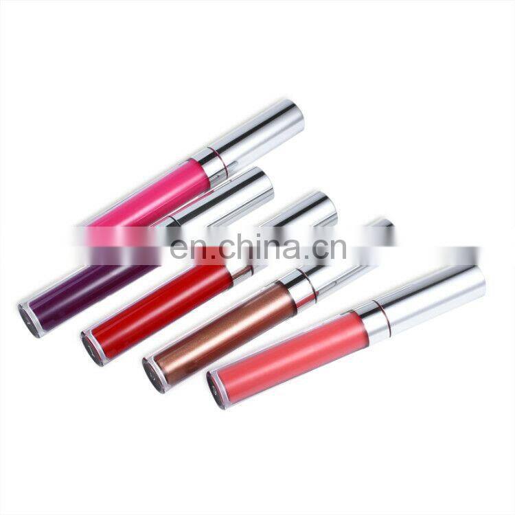 Low minimum quantity colorfast lasting color popular lipgloss your own brand makeup