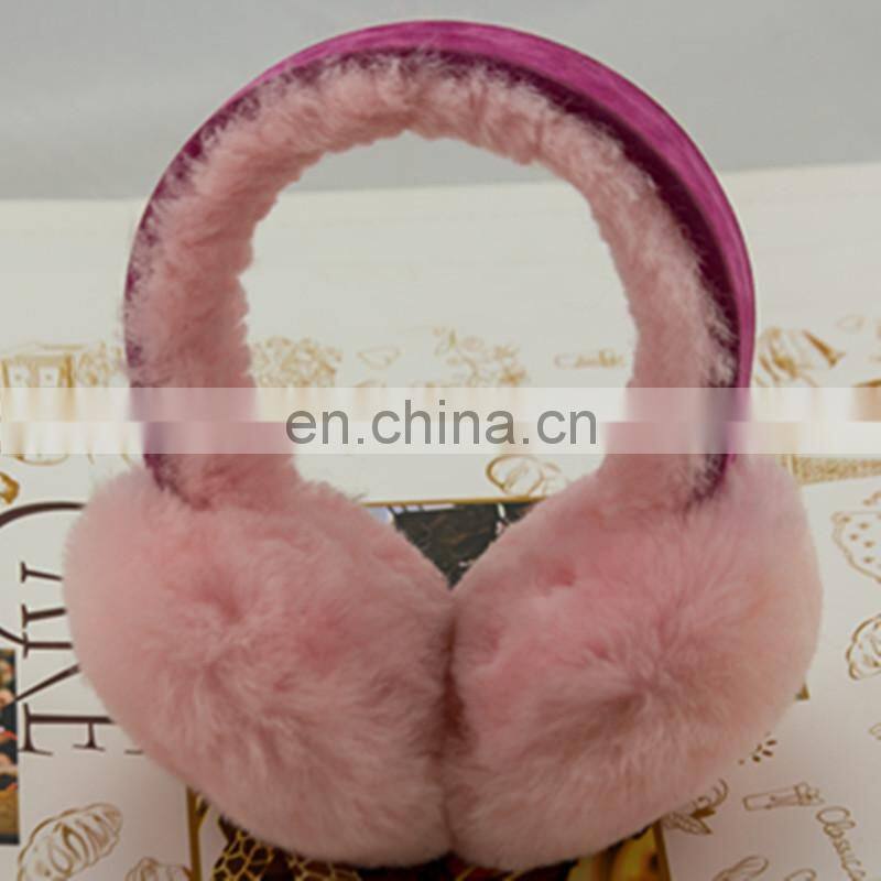 HEAD Woman's Ear Warmers Earmuffs with Genuine Shearling Sheepskin One Size Fits All Tan