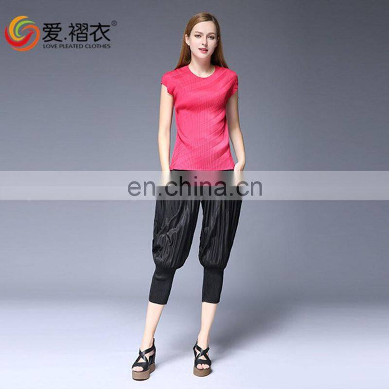 Unique style Anti - Static women fashion high waist pants for autumn