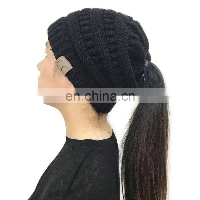 Outdoor Beanie Winter Knit slouch Women ladies hat