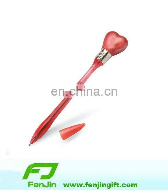 Plastic logo pen with clip
