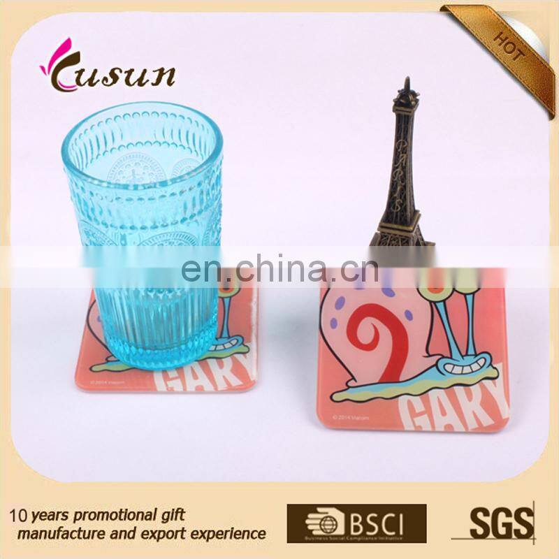 Pack of 4 acrylic coasters with engrave design