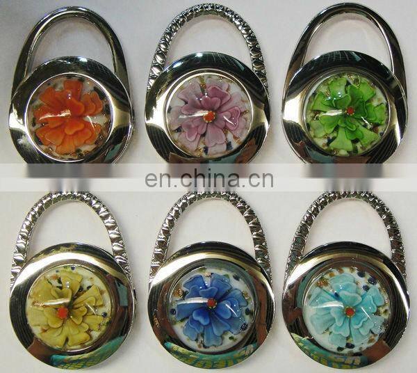 Promotional bag accessory with handbag shape foldable bag hanger