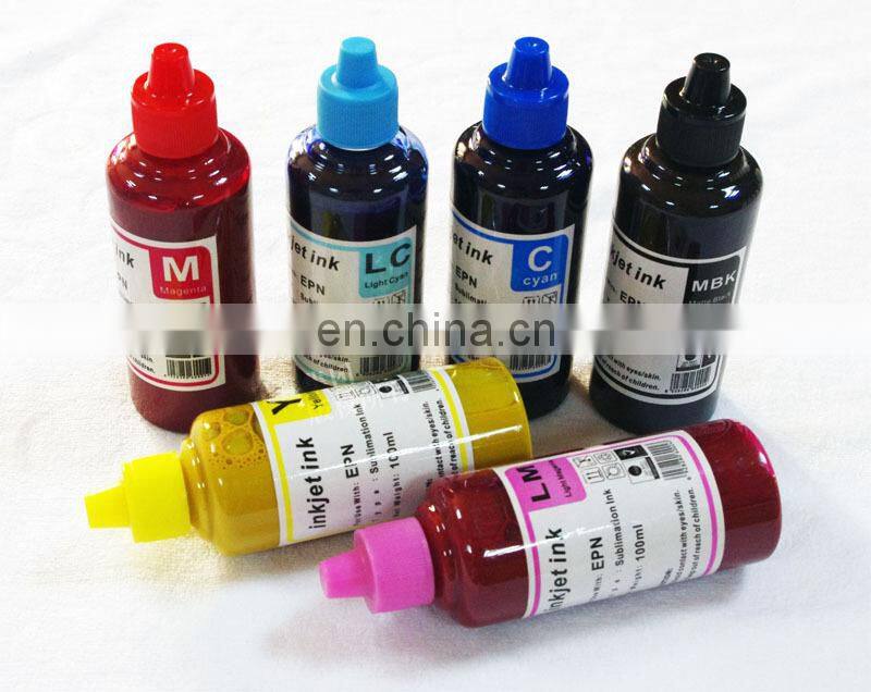6colors Sublimation Ink Thermal Transfer Ink Sublimation ink for ciss