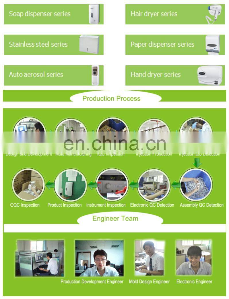 Black jumbo roll hand paper dispenser , hanging bathroom paper towel holder