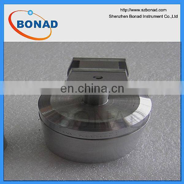 Gauge for checking impossibility of single-pole insertion of plugs into socket-outlets of EN50075 figure 4