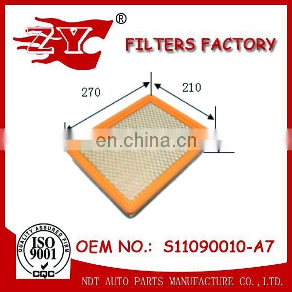 super long warranty auto car air filrter element for The stars Rui 2.8T OE S11090010-A7