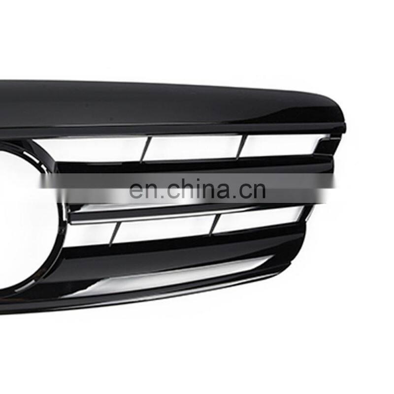Front Glossy Black ABS Grille Grill Fit For Mercedes Benz S-Class W221 2006-2009