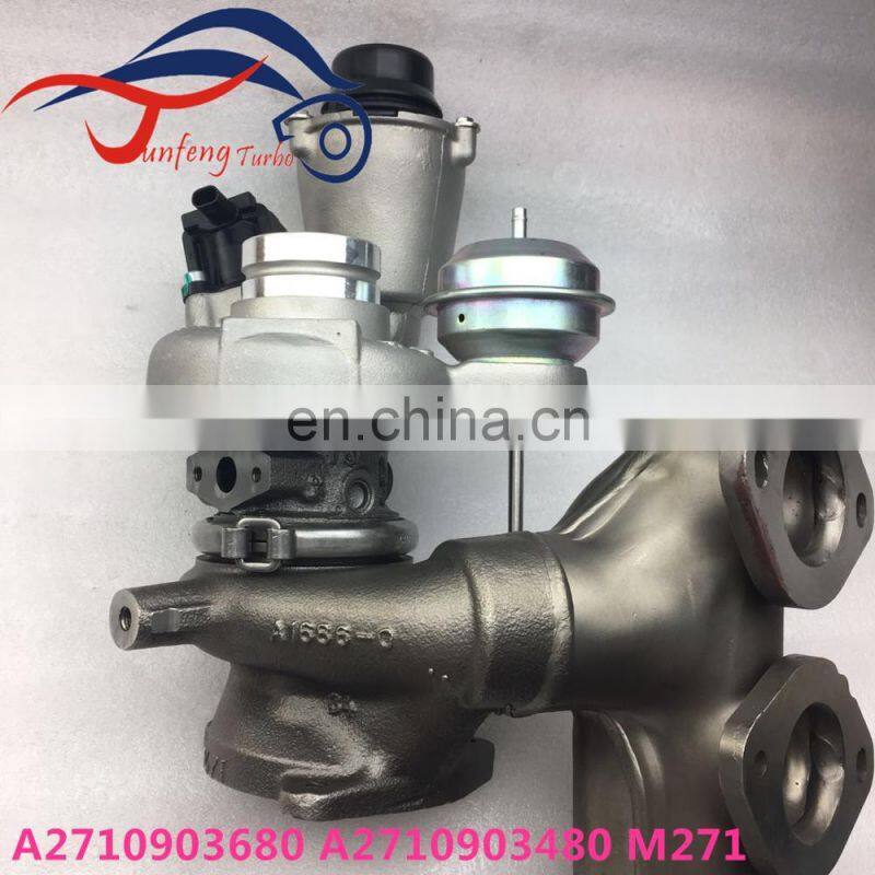 M271DE18AL engine Turbocharger for Mercedes Benz E-Class 250 Blue Efficiency W212 Engine Turbo A2710903480 A2710903680
