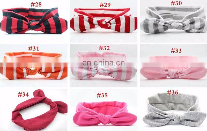Bohemian mermaid cotton girl baby bow headband wave point turban twist head wrap twisted knot soft newborn baby headband