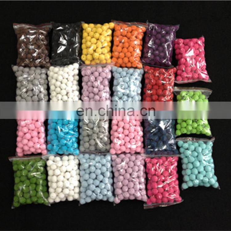 hand made Crochet wood teething beads safe for baby