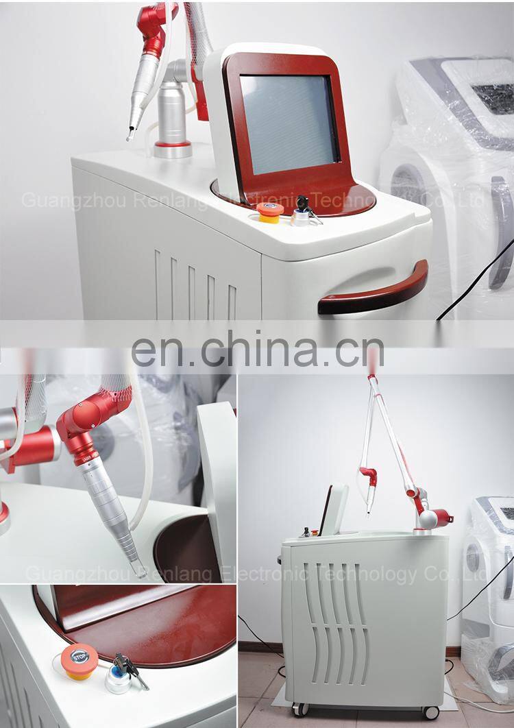 Vertical 1064nm 532nm Q-Switch ND YAG Laser Tattoo Removal Machine Carbon Peel