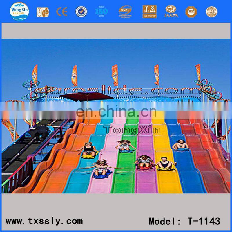Various exciting amusement park fiberglass slide + water park popular product, park