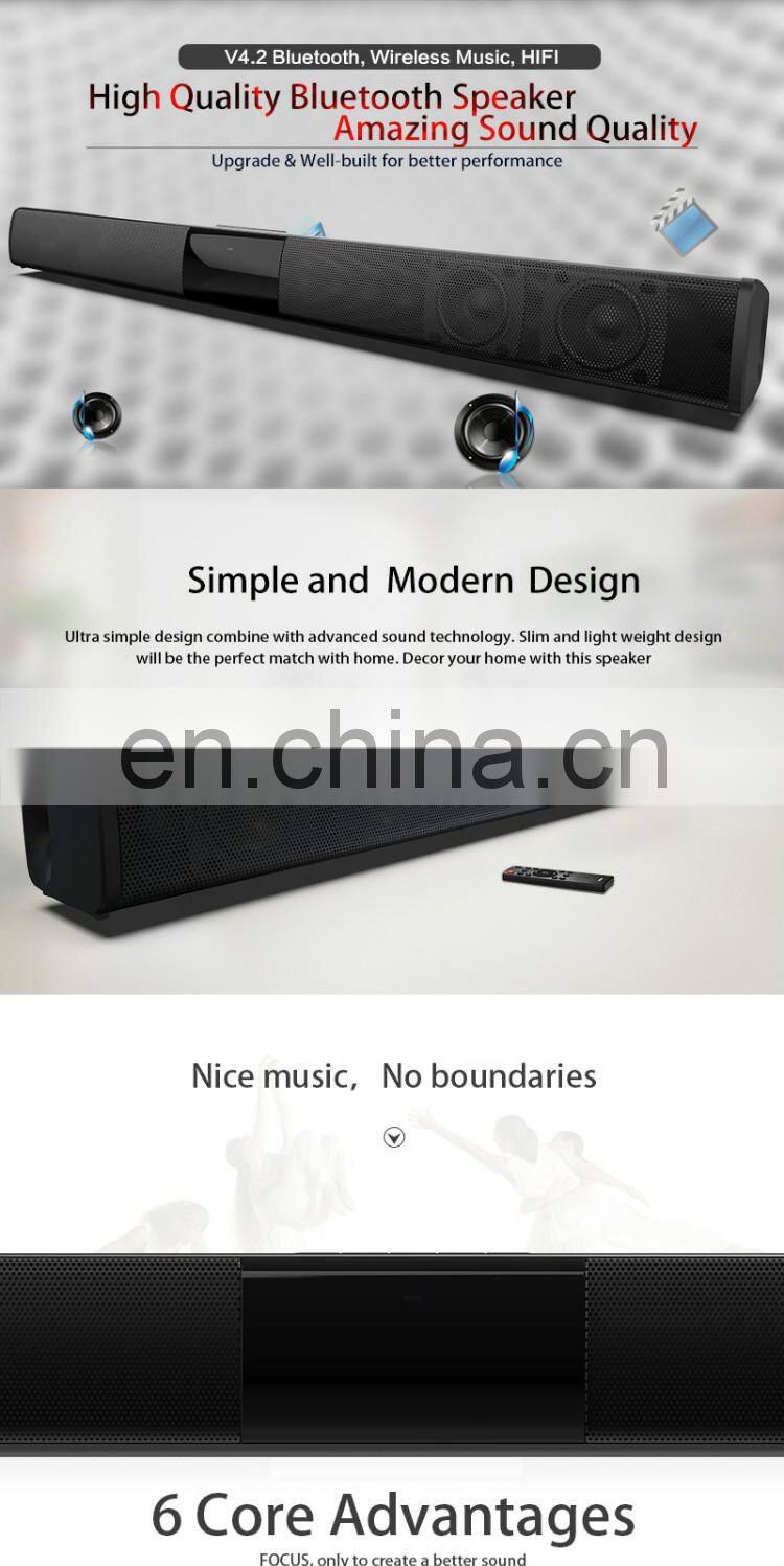 2019 mini bluetooth speaker box custom logo bluetooth Soundbar bluetooth speaker karaoke