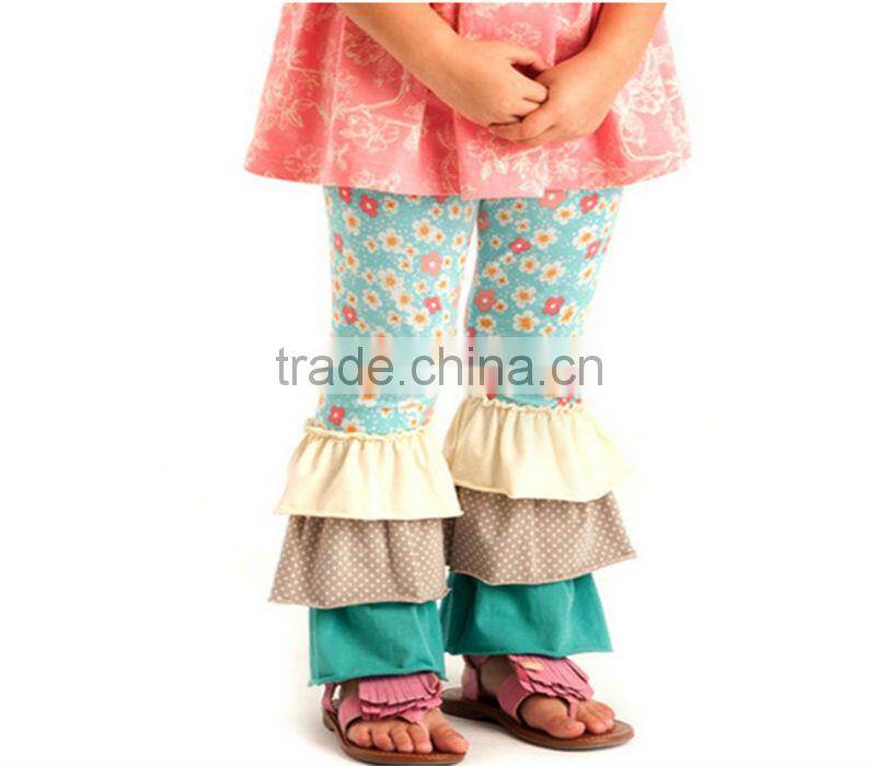2014 Hot Sale! Cheap Baby Girl's Cotton Pants For Kids Ruffle Pants Girls Ruffle Leggings childrens boutique clothing