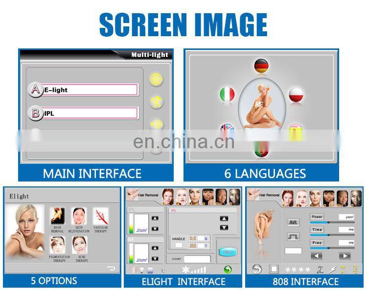 2020 Double Handle 2 In 1 808nm Diode Laser Elight Hair Removal Beauty Machine