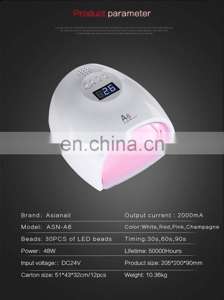 LED 48w phototherapy Professional Smart Curing UV gel timing sensor Machine
