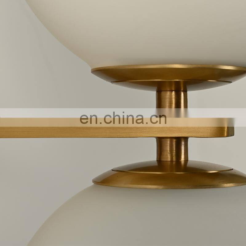 America Iron street light oriental lamp the room glass ball copper wall lamp