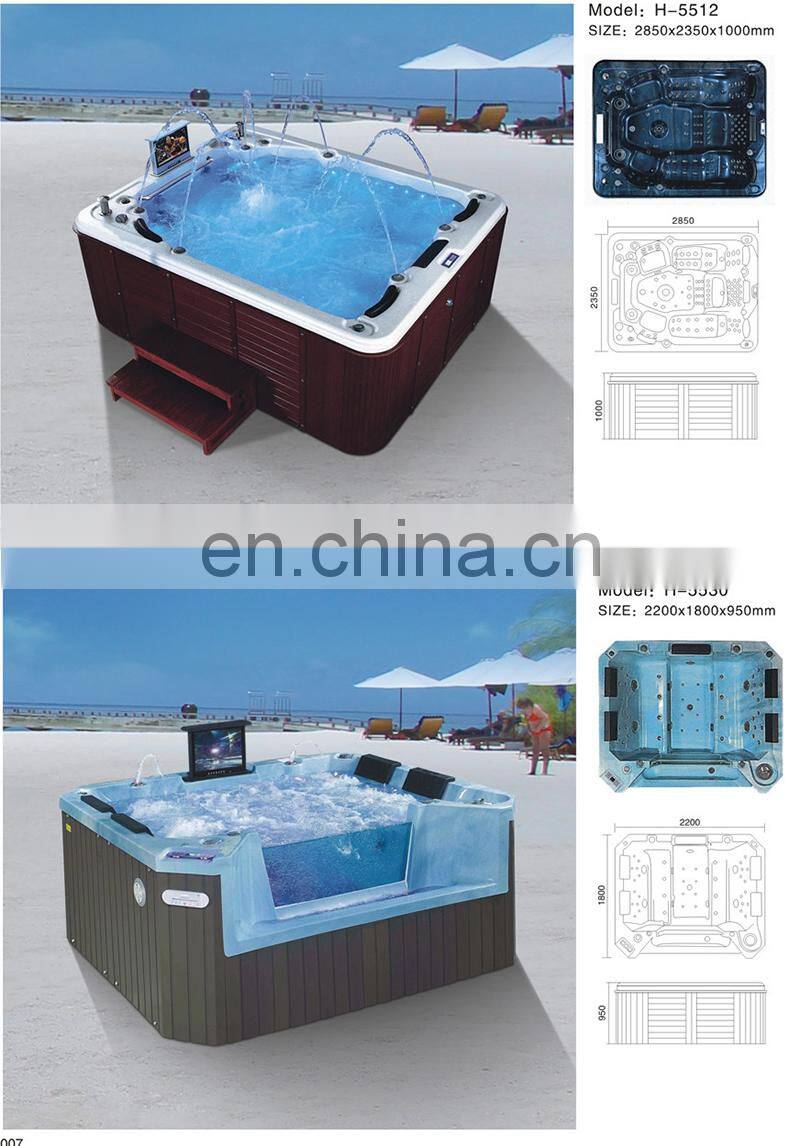 outdoor luxurious whirlpool massage bathtub, jaccuzi spa tub