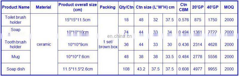 Luxury series brown purple silver ceramic colour glaze bathroom accessories 5pcs set