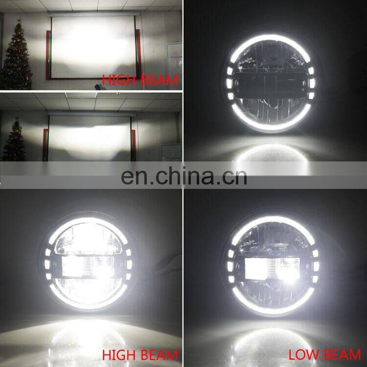 high-low beam 7 inch led headlights for jeep for wrangler jk J370