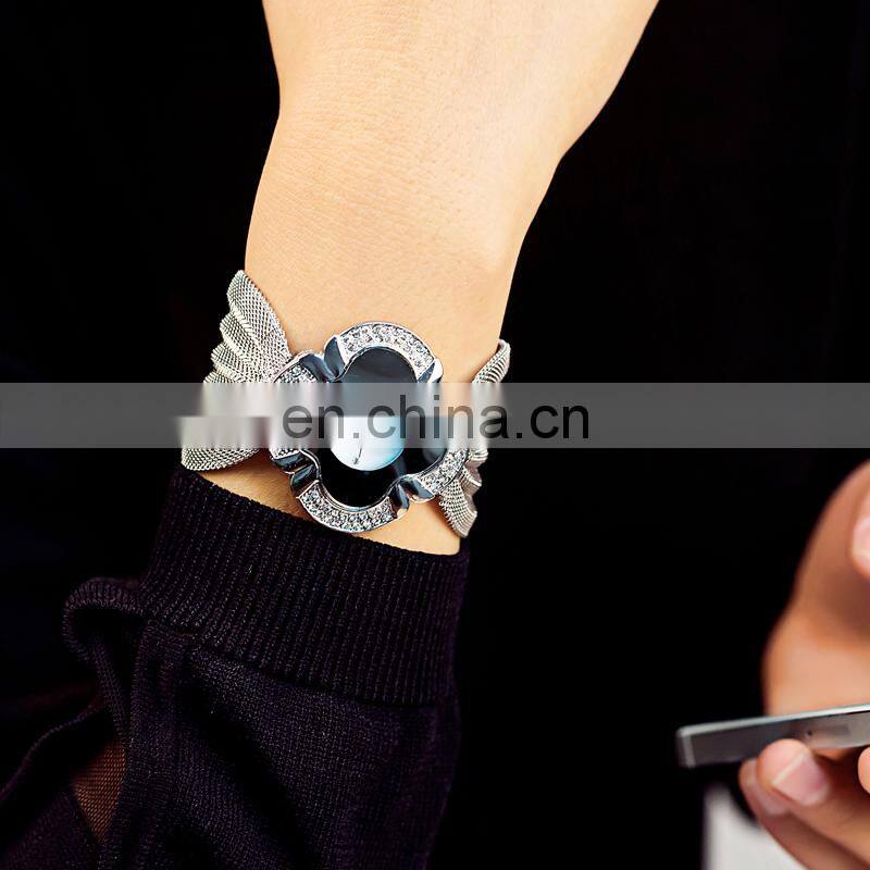 BAOHE JA002-A 2pc Women Quartz Watch Fashion Luxury Brand Diamond Butterfly Gold Watch For Women