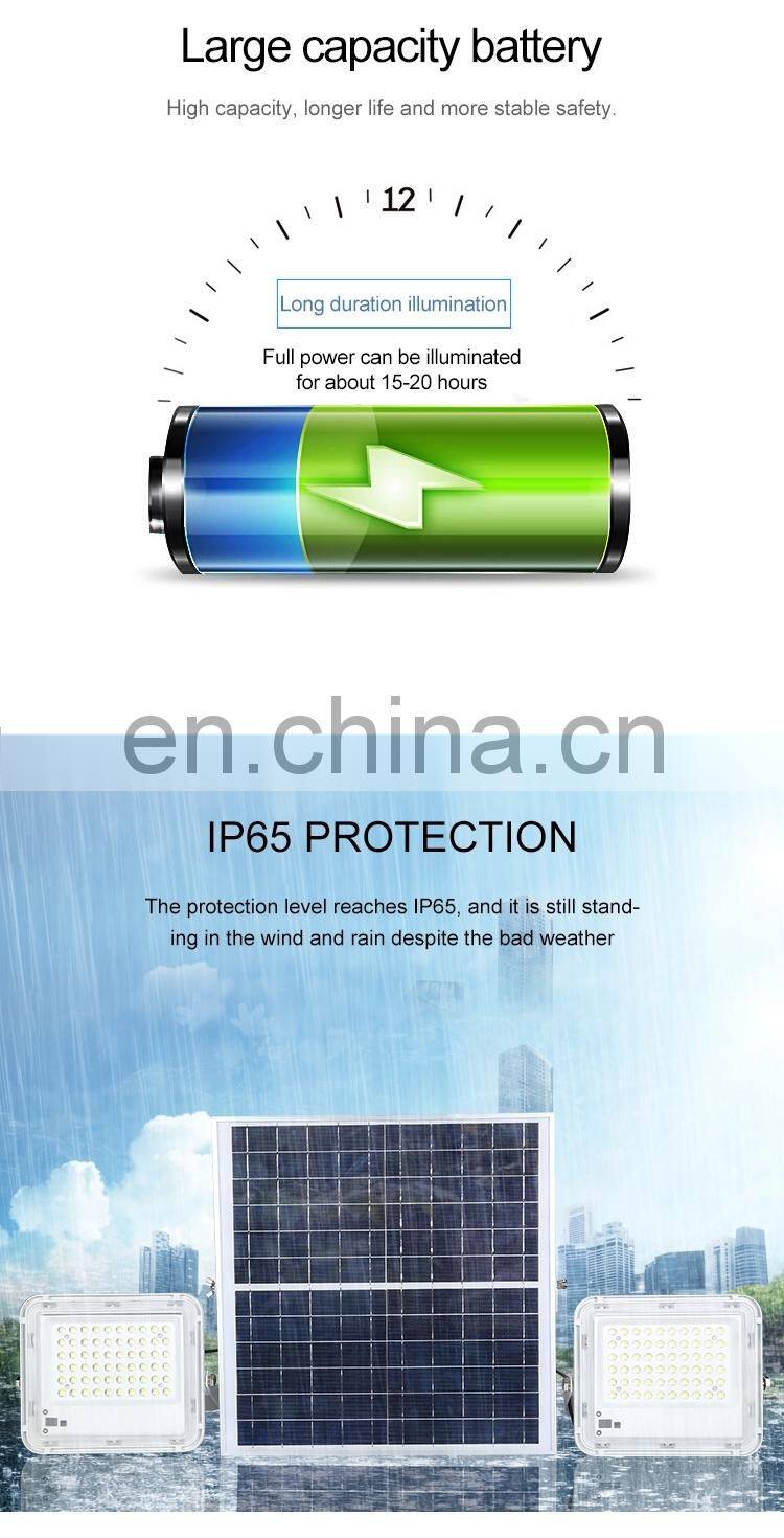Morden Outdoor Garden Waterproof LED 60w 100w 120w 150w Solar Floodlight 200w