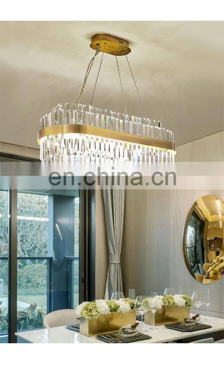 Factory NEW Design Living Room Pendant Light LED Chandelier Hotel Project Villa Luxury K9 Crystal Chandelier