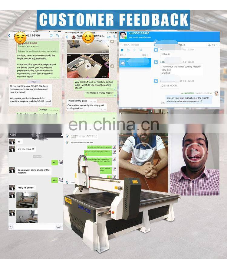 SENKE Configuration Upgrade  Wood CNC Router Engraving Machine for Door and Advertising