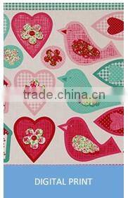 Factory cartoon digital printed 32*32 cotton poplin fabric for children