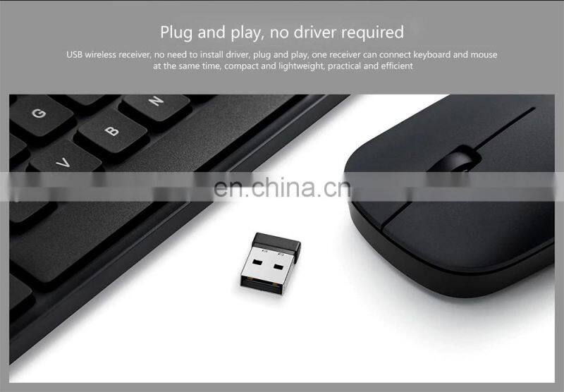 Originalixiao mi RF 2.4GHz Wireless Office Keyboard Mouse Set 104 Keys PC Mac Compatible Portable Keyboard