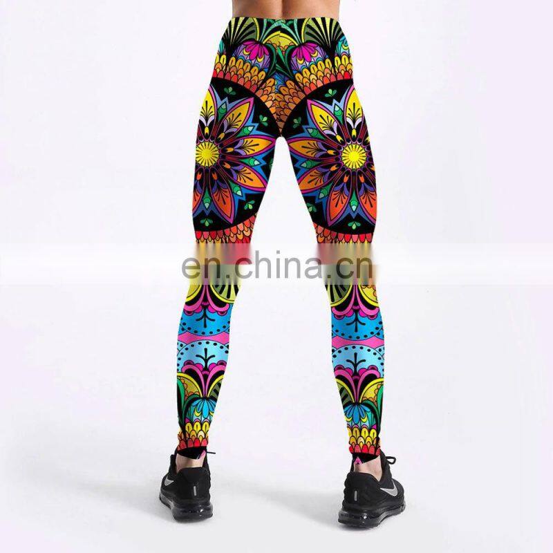 2020 Latest style Leggings sublimation printing Legging Women Calf-Length White Pants Black Casual Capri's Hot Elastic Legging