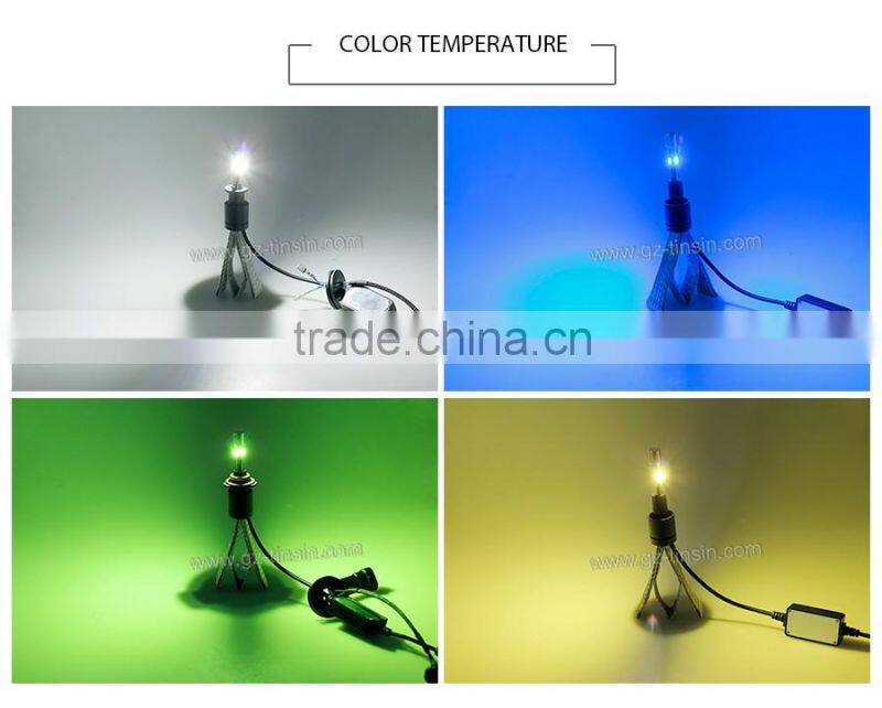 led auto accessories car headlight bulb 6000k 4800lm 40w a336 led headlight