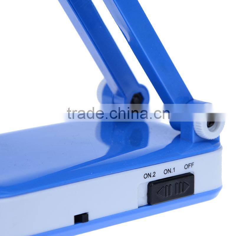 2.5W foldable LED solar dimmable desk lamp with battery