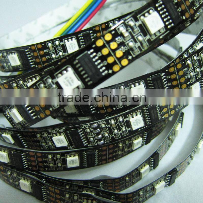 5M WS2801 LED Strip 32 LEDs/M RGB Waterproof Individually Addressable Full Color WS2801 Chip IP67 DC5V