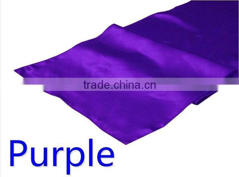 hot selling ployester satin table runner for wedding decoration
