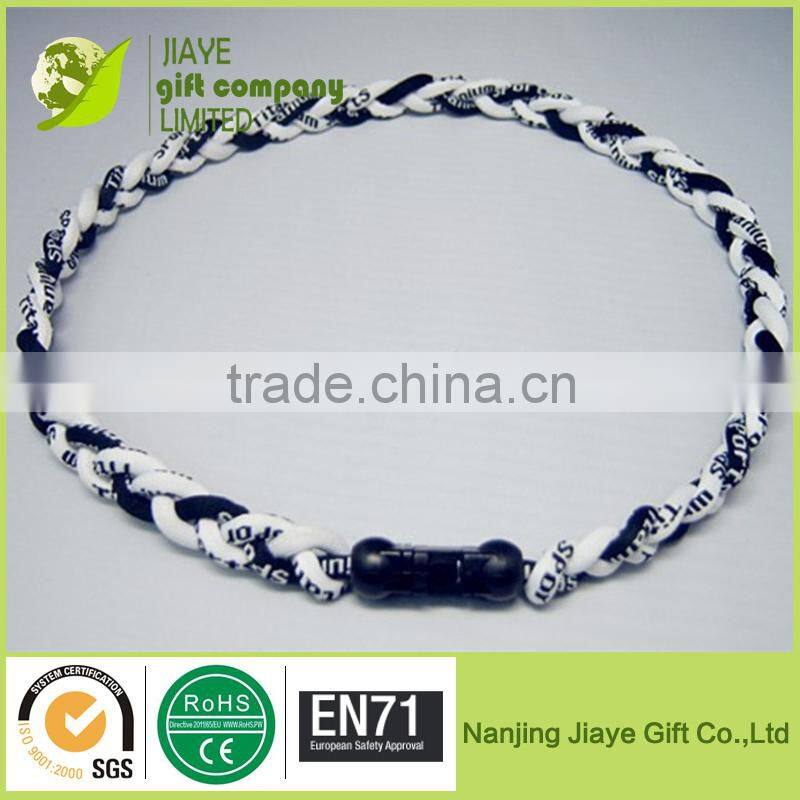 New 3 Ropes Tornado Ionic Titanium Baseball Sports Necklace