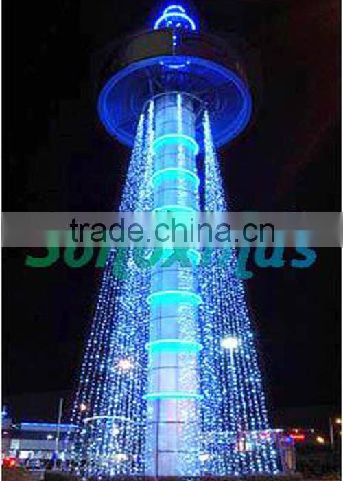 Outdoor christmas tower pole led lights hang decor