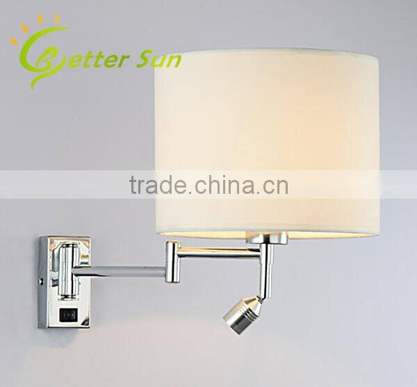Linen Fabric LED Wall Lack Light/Wall Bracket Light Fitting/Indoor Wall Light