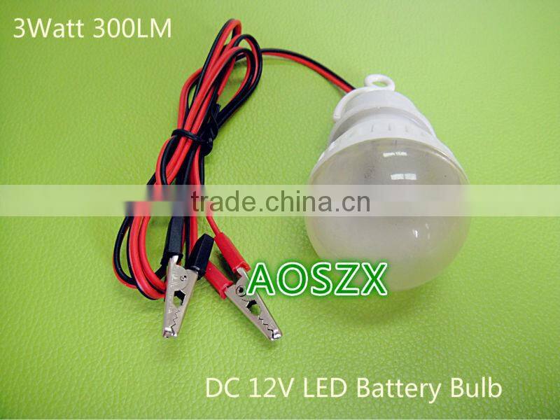 2014 New Hot Selling DC 12V Night Light 3W 300LM Battery LED Lamp